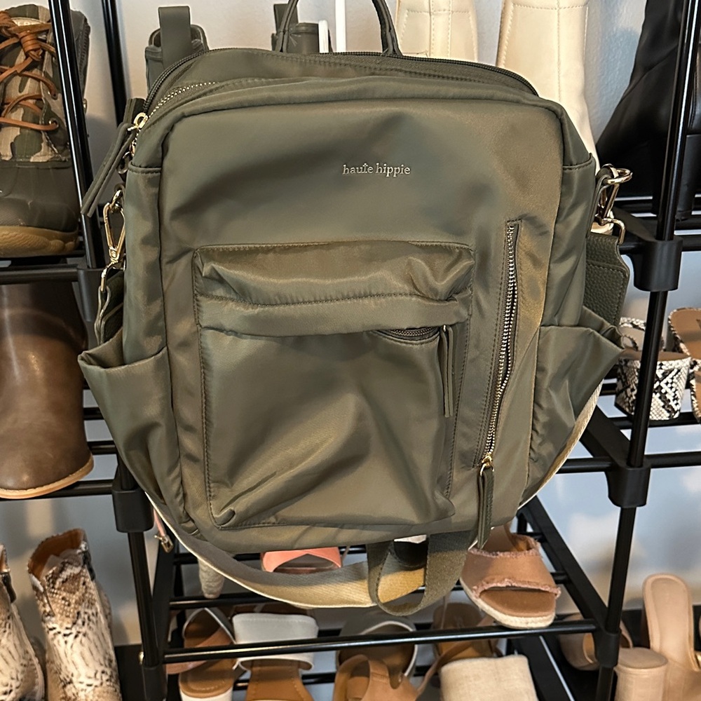 Haute Hippie Camo Green Backpack